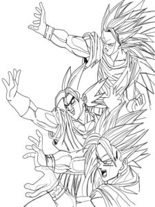 Dragon Ball Z coloring page