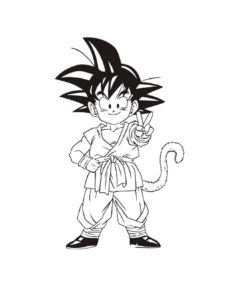 Dragon Ball Z coloring page