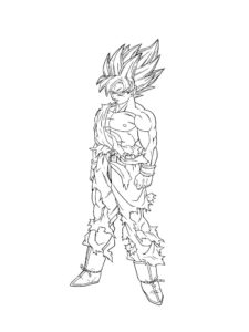 Dragon Ball Z coloring page