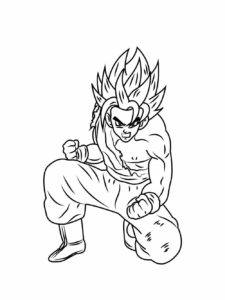 Dragon Ball Z coloring page