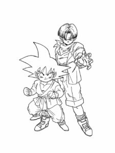 Dragon Ball Z coloring page