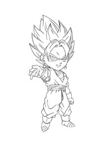 Dragon Ball Z coloring page