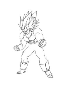 Dragon Ball Z coloring page