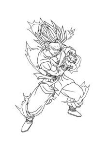 Dragon Ball Z coloring page