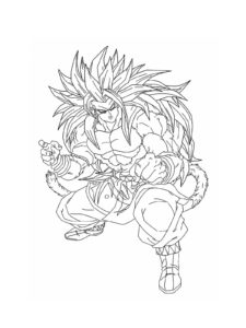 Dragon Ball Z coloring page