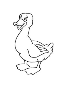 Duck coloring page