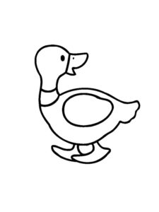 Duck coloring page