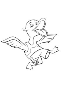 Duck coloring page