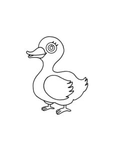 Duck coloring page