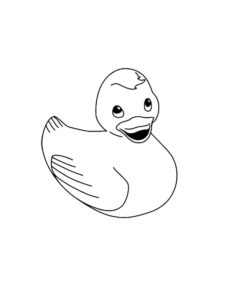 Duckling coloring page