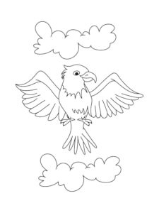 Eagle coloring page