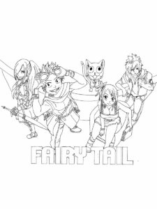 Fairy Tail coloring page