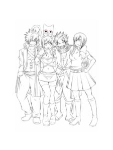 Fairy Tail coloring page