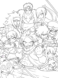 Fairy Tail coloring page