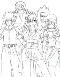 Fairy Tail coloring page