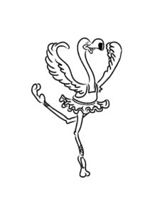 Flamingo coloring page