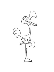 Flamingo coloring page