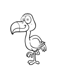 Flamingo coloring page