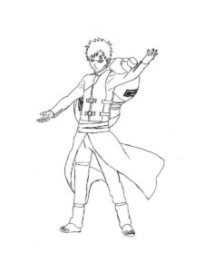 Gaara coloring page