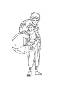 Gaara coloring page