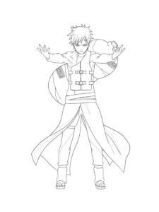 Gaara coloring page