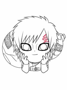 Gaara coloring page