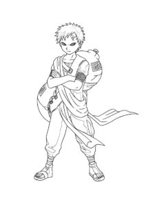 Gaara coloring page