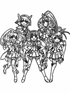 Glitter Force coloring page