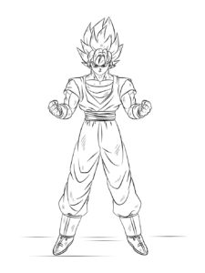 Goku coloring page