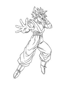 Goku coloring page