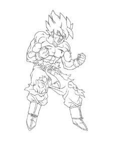 Goku coloring page