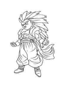 Goku coloring page