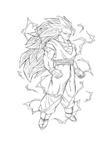 Goku coloring page