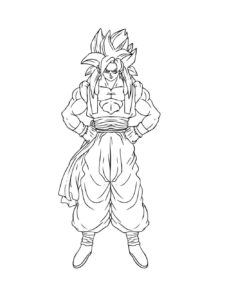 Goku coloring page