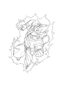 Goku coloring page