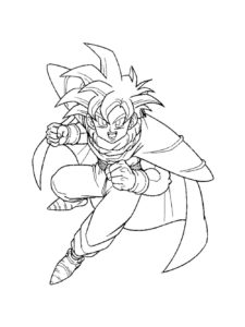 Goku coloring page