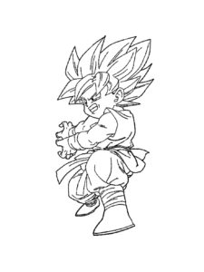 Goku coloring page