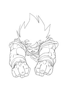 Goku coloring page