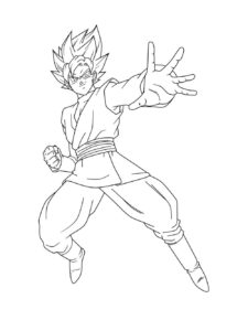 Goku coloring page