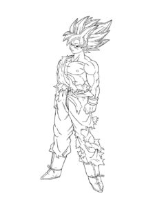 Goku coloring page