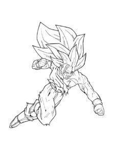 Goku coloring page