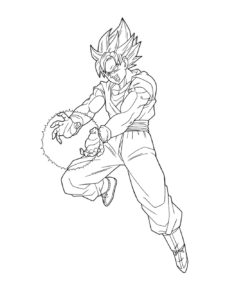 Goku coloring page