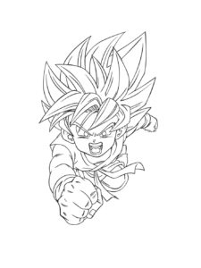 Goku coloring page