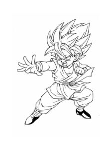 Goku coloring page