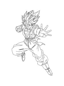 Goku coloring page