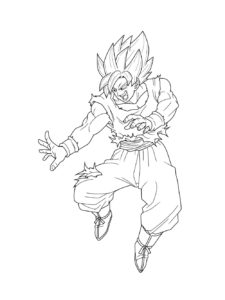 Goku coloring page