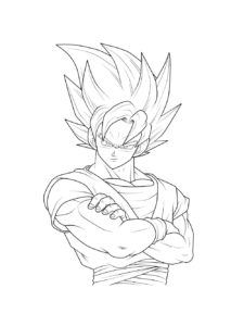 Goku coloring page