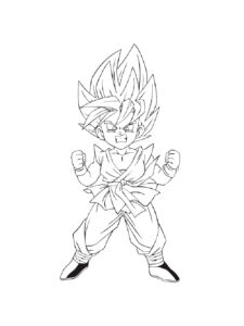 Goku coloring page