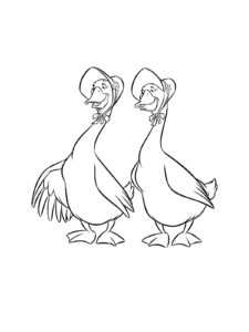 Goose coloring page