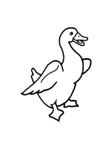 Goose coloring page